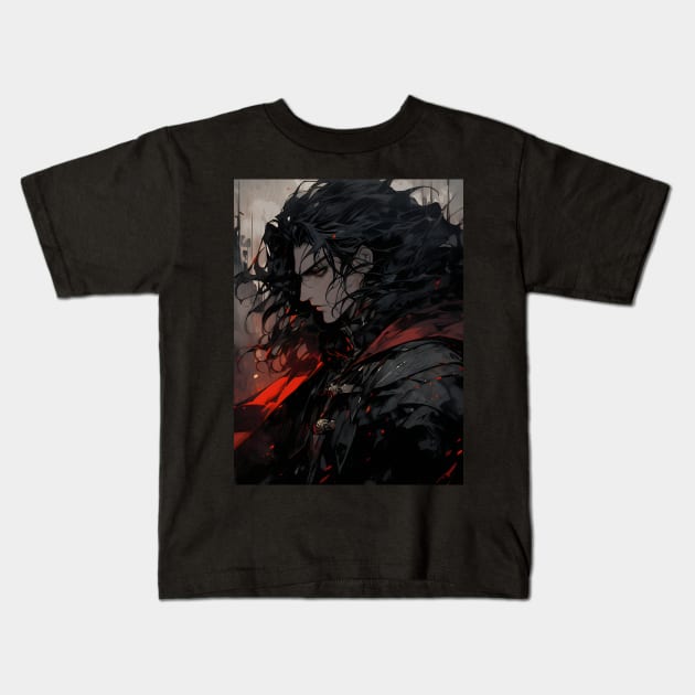 Hunters of the Dark: Explore the Supernatural World with Vampire Hunter D. Illustrations: Bloodlust Kids T-Shirt by insaneLEDP